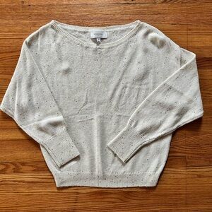 Banana Republic Sequined Cream Sweater